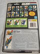 G.I. Joe Arah 1991 WET-SUIT Action Figure Backer Id Card - £7.49 GBP