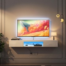 Floating TV Stand Wall Mounted with LED Lights - 63&quot; Modern Entertainmen... - $194.99