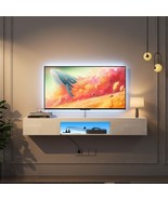 Floating TV Stand Wall Mounted with LED Lights - 63&quot; Modern Entertainmen... - $3,544.46 MXN