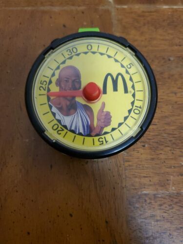 Michael Jordan Fitness Fun McDonald&#39;s Happy Meal Toy Stop Watch Timer 1991 - $3.95
