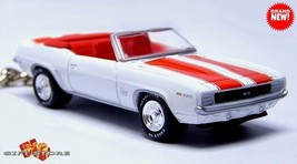  Rare Keychain 67~68~1969 White Chevy Camaro Ss Convertible Custom Nice Gift - £47.14 GBP