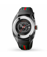 Gucci YA137101 Black Dial Rubber Strap Unisex Watch - $398.99