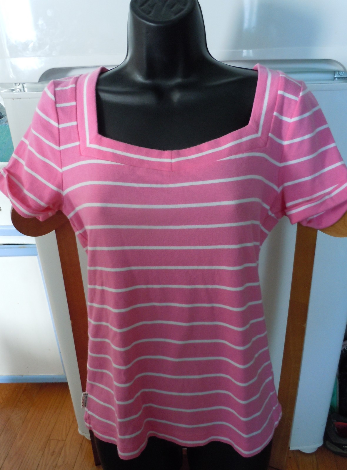 American Living Pink Stripe Top Size M - $5.99