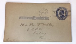 Antique Letter on Blank Postcard ITHACA, NEW YORK 1912 Postal Ephemera - £11.99 GBP