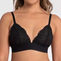 All.You. Lively Longline Lace Bralette Jet Black Medium - $15.00