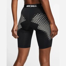 Nike Softball Slider Shorts Womens M Black Dri Fit Stretch Athletic - $21.65