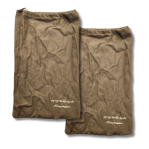 Nuvgla by Santoni Shoe Dust Bags (2) Drawstring Closure Brown - $12.79