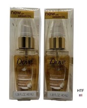 Lot Of 2 Dove Hair Therapy Nourishing Oil Care Anti Frizz Serum Argan Oi... - $39.59