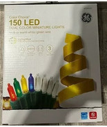 (3) GE Set 25 C-9 Cool Bright Classic Lights Clear/Green Wire Each 16 Feet  - $55.43