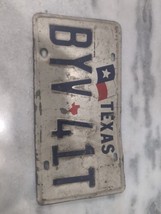 Vintage 1990s Texas &quot;The Lone Star State&quot; BYV 41T License Plate Expired - £9.49 GBP