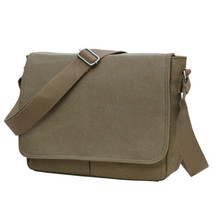 Messenger Bag Canvas Satchel Crossbody Shoulder Satchel Vintage Handbag Bookbag - £35.16 GBP