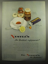 1951 Nestle&#39;s Nestea, Nescafe and Nestle&#39;s Bouillon Cubes Advertisement - £14.78 GBP