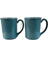 Corning Corelle Light Blue Coffee Mugs Set Of 2 - £9.15 GBP