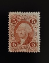 1862-71 5c U.S. Internal Revenue, Foreign Exchange, George Washington, R... - $3.49