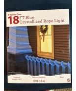 NEW Holiday Time 18 ft Blue Crystallized Rope Lights 5.1m Indoor / Outdoor - $20.00