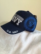 U. S. Navy New Dark Blue ball cap with Shadow logo and tags - $20.00