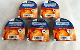 Yankee Candle Spiced Pumpkin Wax Melt Tart Singles lot of 5 New  .8oz  each - $21.73