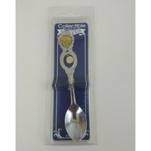 Vintage Collectible Souvenir Silver Pewter Spoon Ft. Walton Beach Dolphins - £7.47 GBP