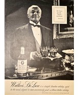 Walker&#39;s Deluxe Straight Bourbon Wiskey Elegant Taste-1948 Vintage Print Ad - $11.93 CAD