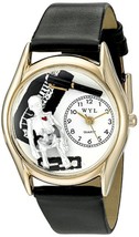 NEW Whimsical Watches C0610016 Womens Orthopedics Black Gold Watch skeleton - £14.99 GBP