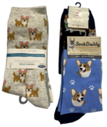 Corgi Dog Socks Set Lot Multiple Pairs NEW Old Navy Sock Daddy Womens No... - $30.39 CAD