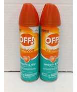 2 Pack OFF Family Care Insect Repellent Spray Smooth &amp; Dry Powder Formul... - $12.86