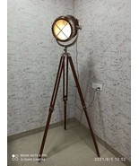 Big Wood Design Spot Searchlight 2 Fold Searchlight Focus Floor Lamp Tri... - £153.84 GBP