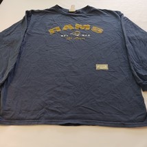 NFL St Louis Rams Men&#39;s Faded Blue T-Shirt Long Sleeve Graphic Size XL - €11,85 EUR