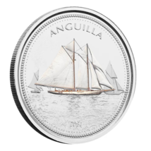 1 Oz Silver Coin 2021 EC8 Anguilla $2 Scottsdale Mint Color - Sailing Regatta - £100.96 GBP