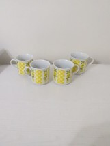 George Good Japan Lemon Mugs - Set of 4 (1 with Small Chip) - Vintage Collectibl - £32.49 GBP