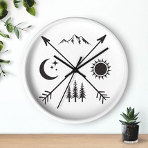 Nature&#39;s Embrace Wall Clock: A Serene and Stylish Timekeeper for Nature ... - $44.29