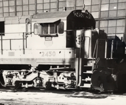 Union Pacific Railroad UP #2450 C30-7 Locomotive Train B&amp;W Photo Bensenville IL - £7.65 GBP
