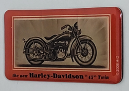 The New Harley Davidson Motorcycle 45&quot; Twin 2008 HD Souvenir Fridge Magnet - £7.02 GBP