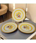 Vintage Stangl Pottery  &quot;Provincial&quot; 8&quot; Stoneware Plates Set of 3 Yellow... - $18.18