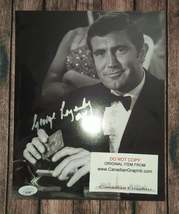 George Lazenby Hand Signed Autograph 8x10 Photo COA + JSA James Bond 007 - £126.41 GBP