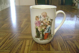 Vintage Norman Rockwell 1982  &quot;The Toymaker&quot; Coffee Tea Collectible Mug Cup EXC - £10.04 GBP