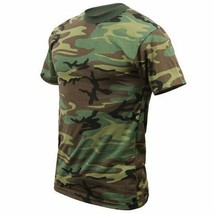 TRU-SPEC Camo Camouflage Bdu Woodland Short Sleeve T Shirt Hot Weather 3XL - £17.11 GBP
