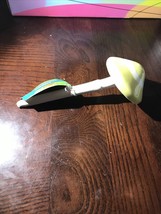 Yellow Ceramic Mushroom pick for garden - $18.69