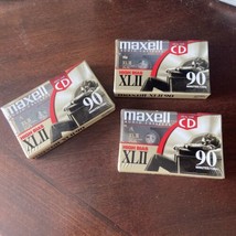 Maxell Xlii 90 Audio Cassette Tape Type Ii High Bias Blank New Sealed Lot Of 3 - $21.99