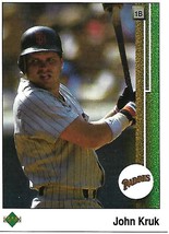 Baseball Card- John Kruk 1989 Upper Deck #280 - $1.00