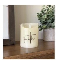 Flickering flameless wax candles.  Batteries included - $14.99