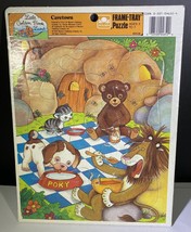 Vintage Little Golden Book Frame Tray Puzzle The Poky Little Puppy - $6.35