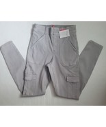 Spanx Stretch Twill Ankle Cargo Skinny Pants Denim In Light Gray Size S NWT - $109.62 CAD