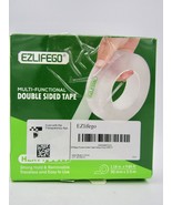 EZlifego Double Sided Tape Heavy Duty, Multipurpose 9.85 Feet, Clear  - £8.64 GBP