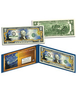 STARRY NIGHT by Vincent van Gogh Genuine Legal Tender Colorized U.S. $2 Bill - £10.99 GBP