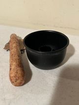 2 New Black metal Candle Holders with Timer Candles image 4