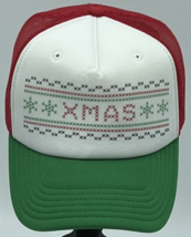 Ugly Stuff Mens Red Mesh Christmas Xmas Baseball Cap Casual Adjustable O... - £9.27 GBP