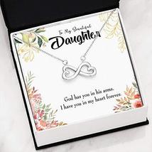 in My Heart Forever Infinity Love Necklace Heartfelt Daughter Card &amp; Pendant Sta - £35.19 GBP