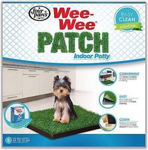 Four Paws Wee-Wee Patch Indoor Potty - Real Grass Feel with Built-In Att... - £46.35 GBP+