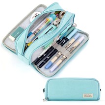 Pencil Case Large Capacity Pencil Pouch 3 Compartments Pencil Bag Gift For Stude - £15.79 GBP